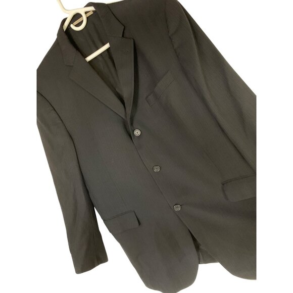 Burberry Mens 44R Blazer 3-Button Single-Breasted Wool Pinstripe USA RP10556 - Picture 1 of 16
